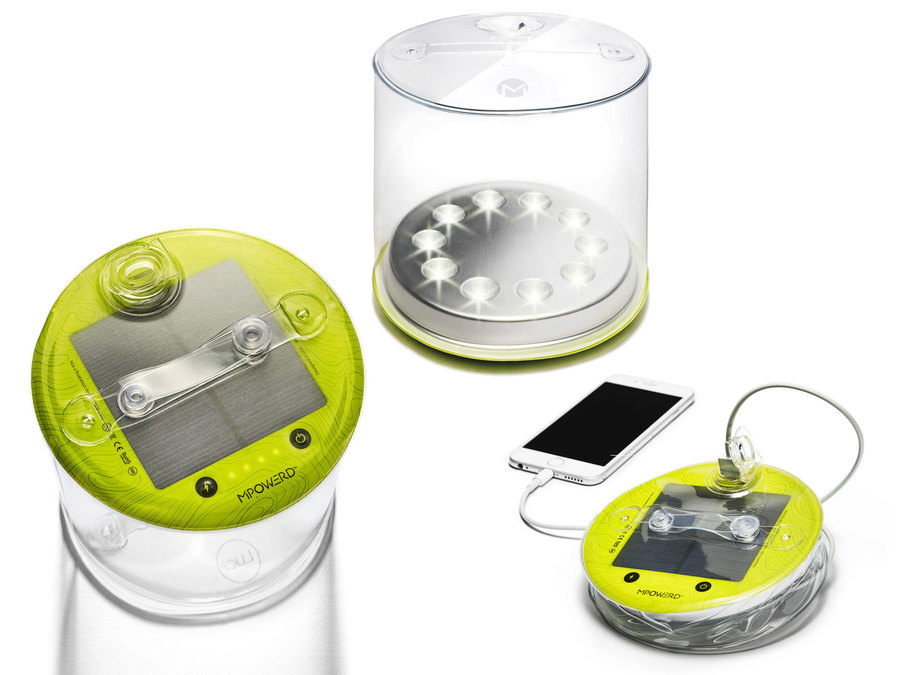 空気で膨らむLEDソーラーライト+モバイルチャージャー「エムパワードPro」シリーズ